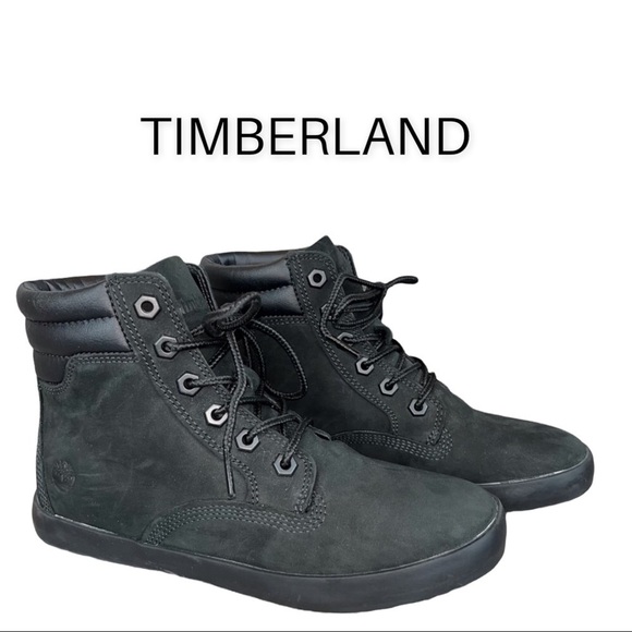 Timberland sz 6 dausette black suede sneaker boot - Picture 1 of 11